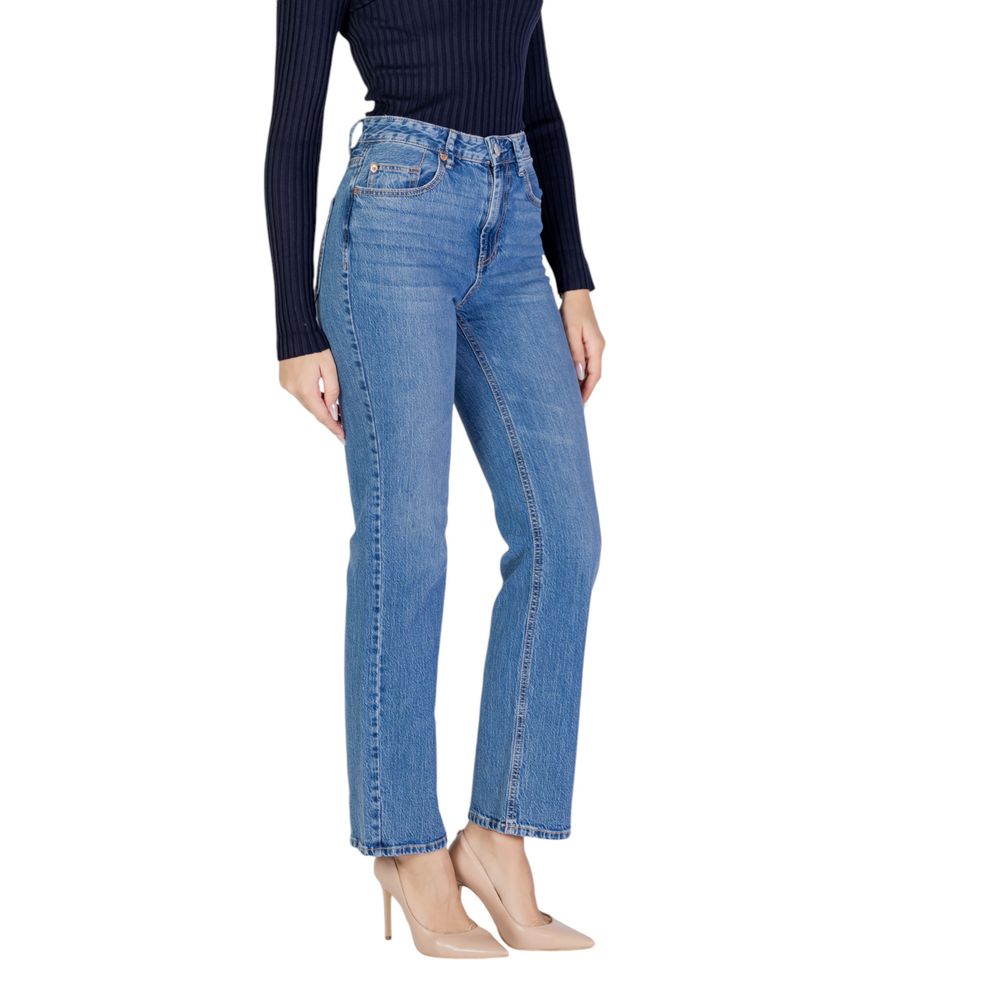 Jeans e pantaloni in cotone azzurro chiaro Vero Moda