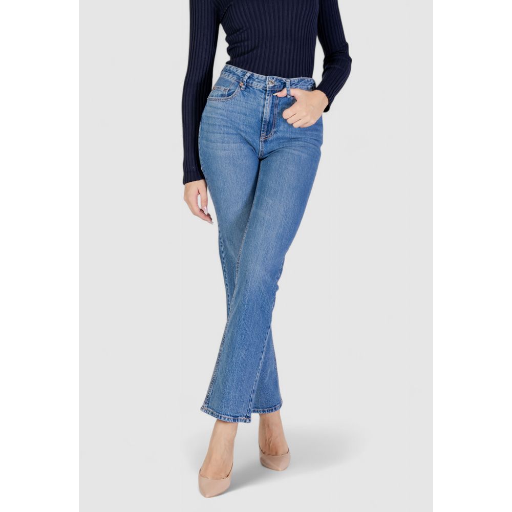 Jeans e pantaloni in cotone azzurro chiaro Vero Moda