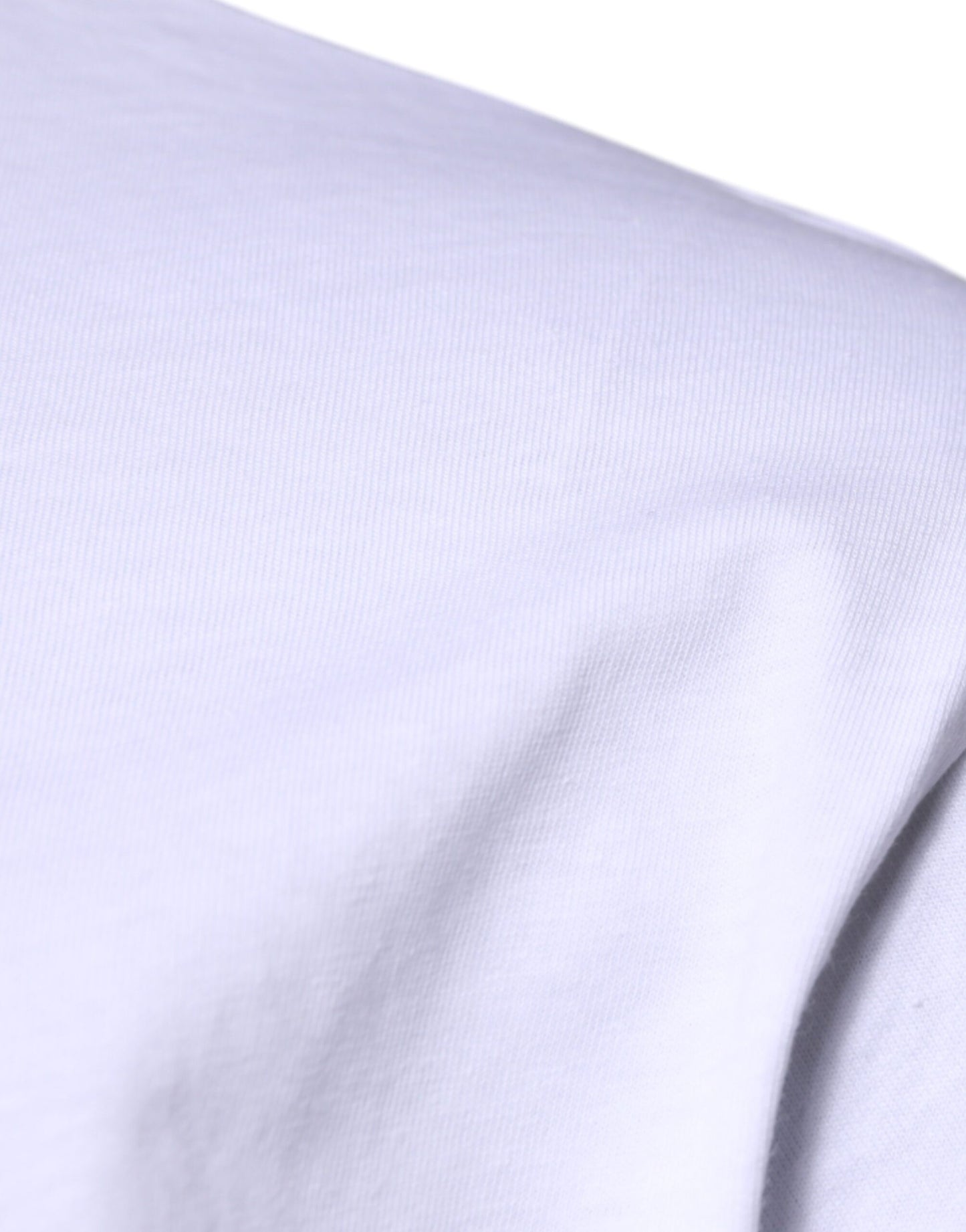 Dolce & Gabbana T-shirt girocollo in cotone con logo DG bianco
