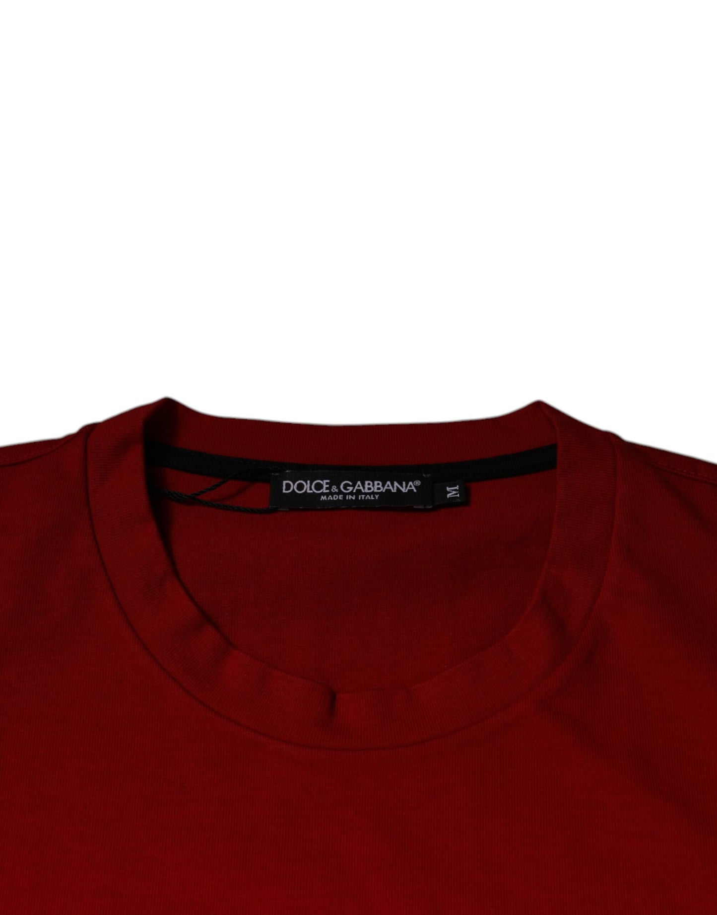 Dolce & Gabbana T-shirt girocollo in cotone DG Eye rossa