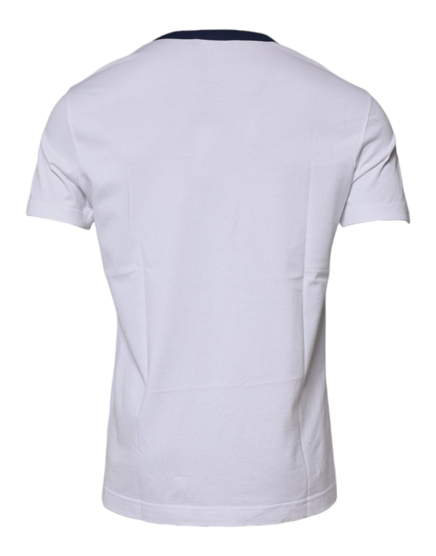 T-shirt girocollo in cotone con stampa grafica bianca Dolce & Gabbana