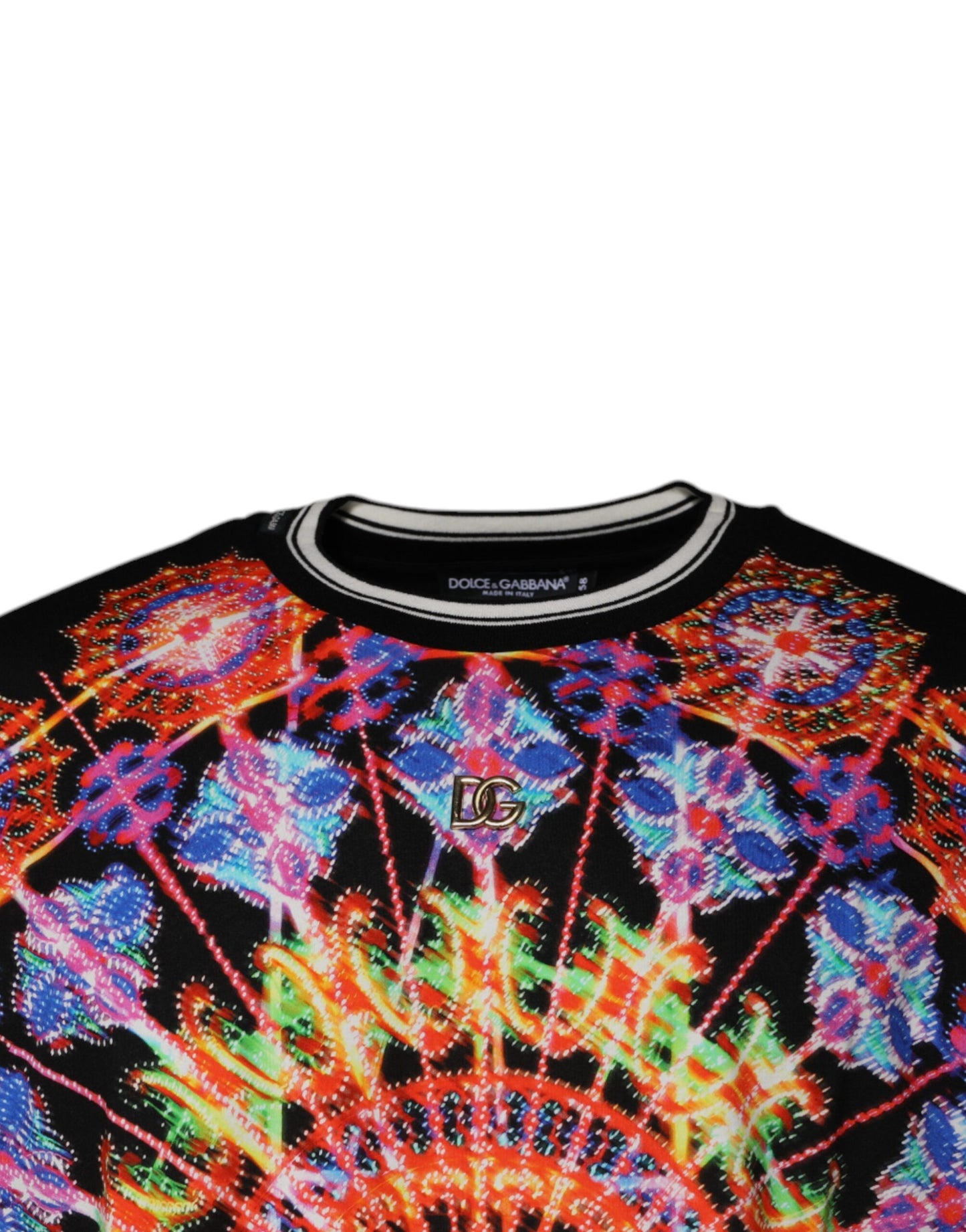 Dolce & Gabbana Multicolor Kaleidoscope Uomo Maniche Corte T-shirt