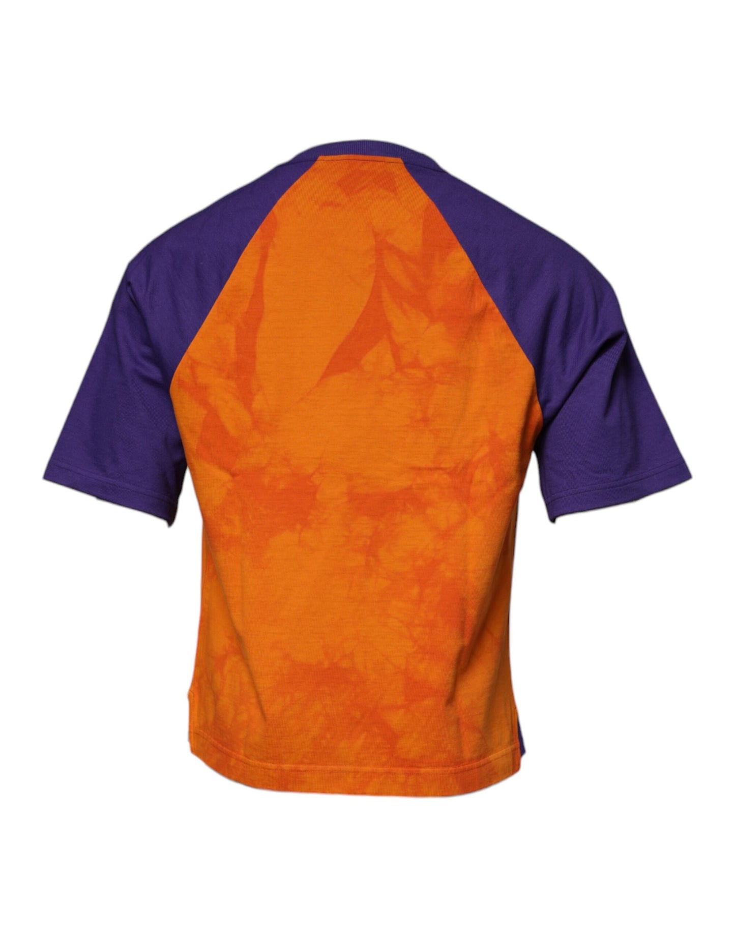 Dolce & Gabbana T-shirt a maniche corte con stampa grafica arancione e viola