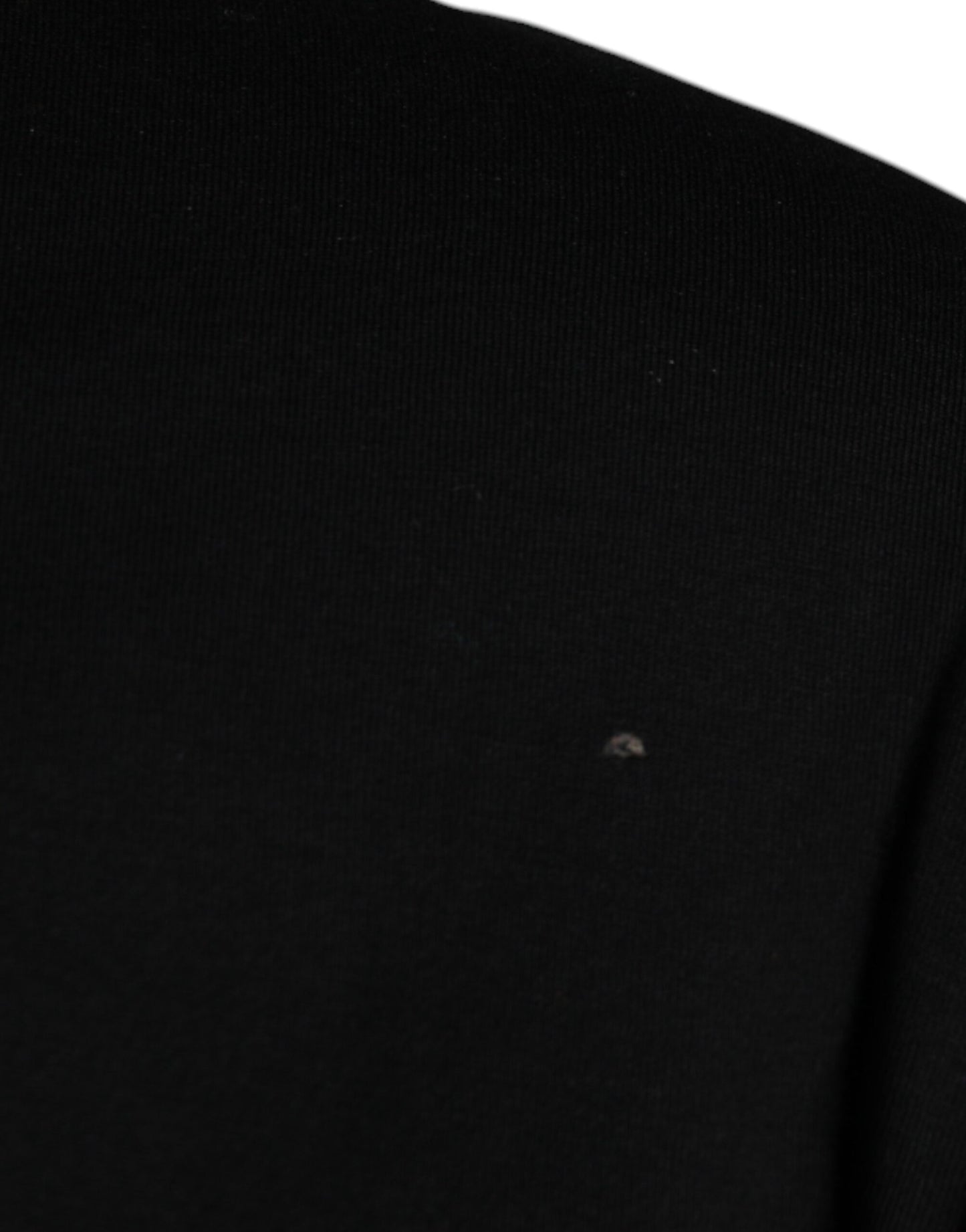 Dolce & Gabbana T-shirt girocollo nera a maniche corte