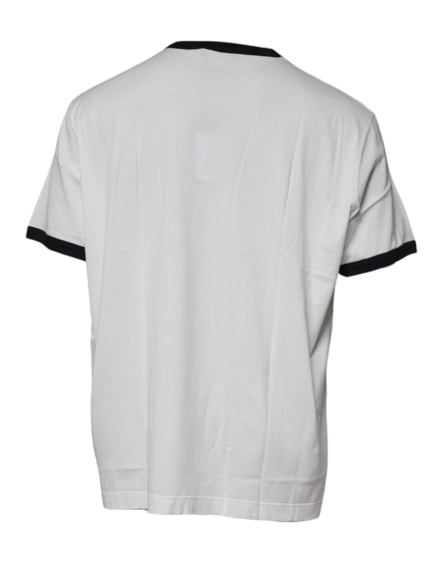 T-shirt girocollo in cotone con stampa grafica bianca Dolce & Gabbana