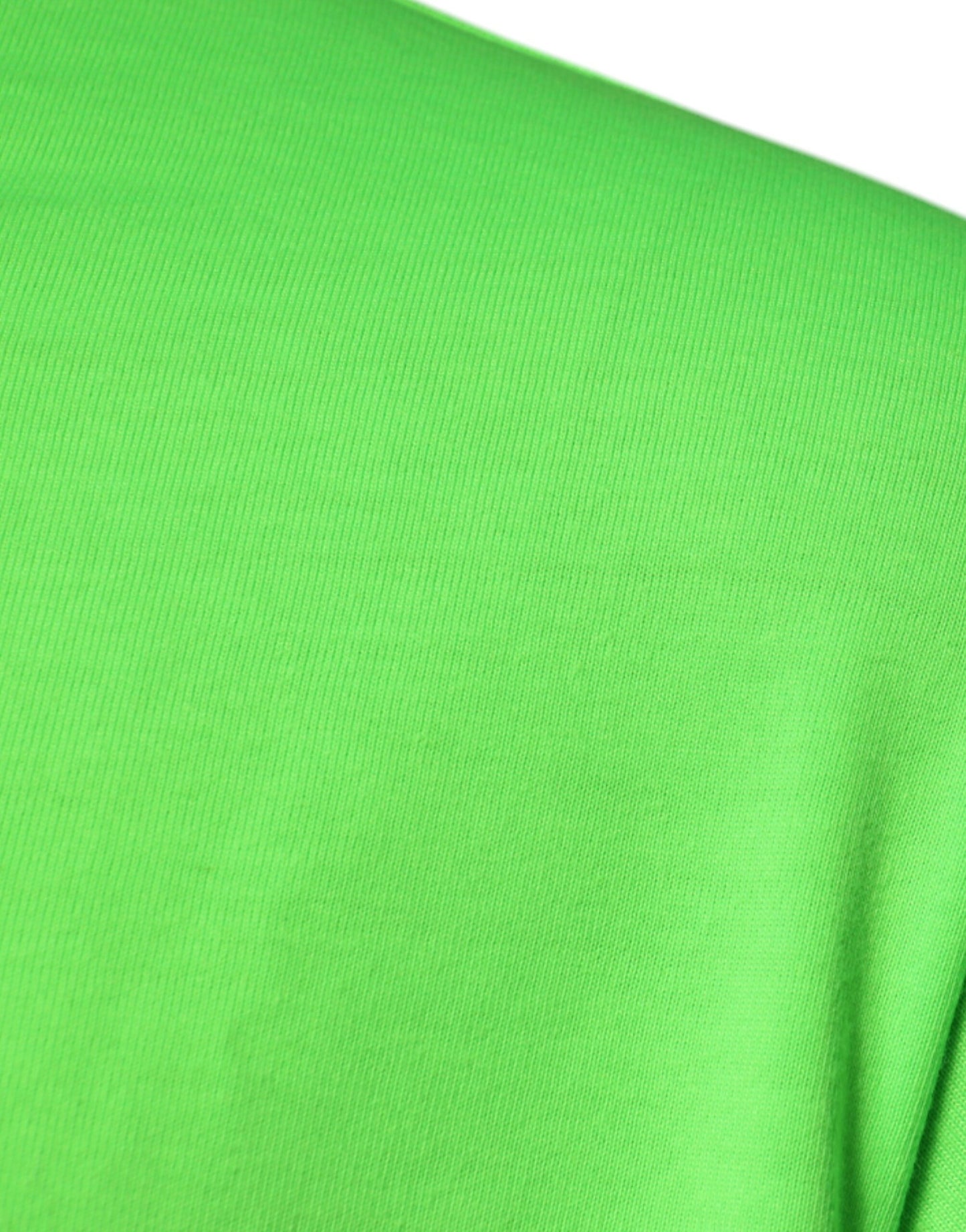 Dolce & Gabbana T-shirt girocollo in cotone con logo DG verde