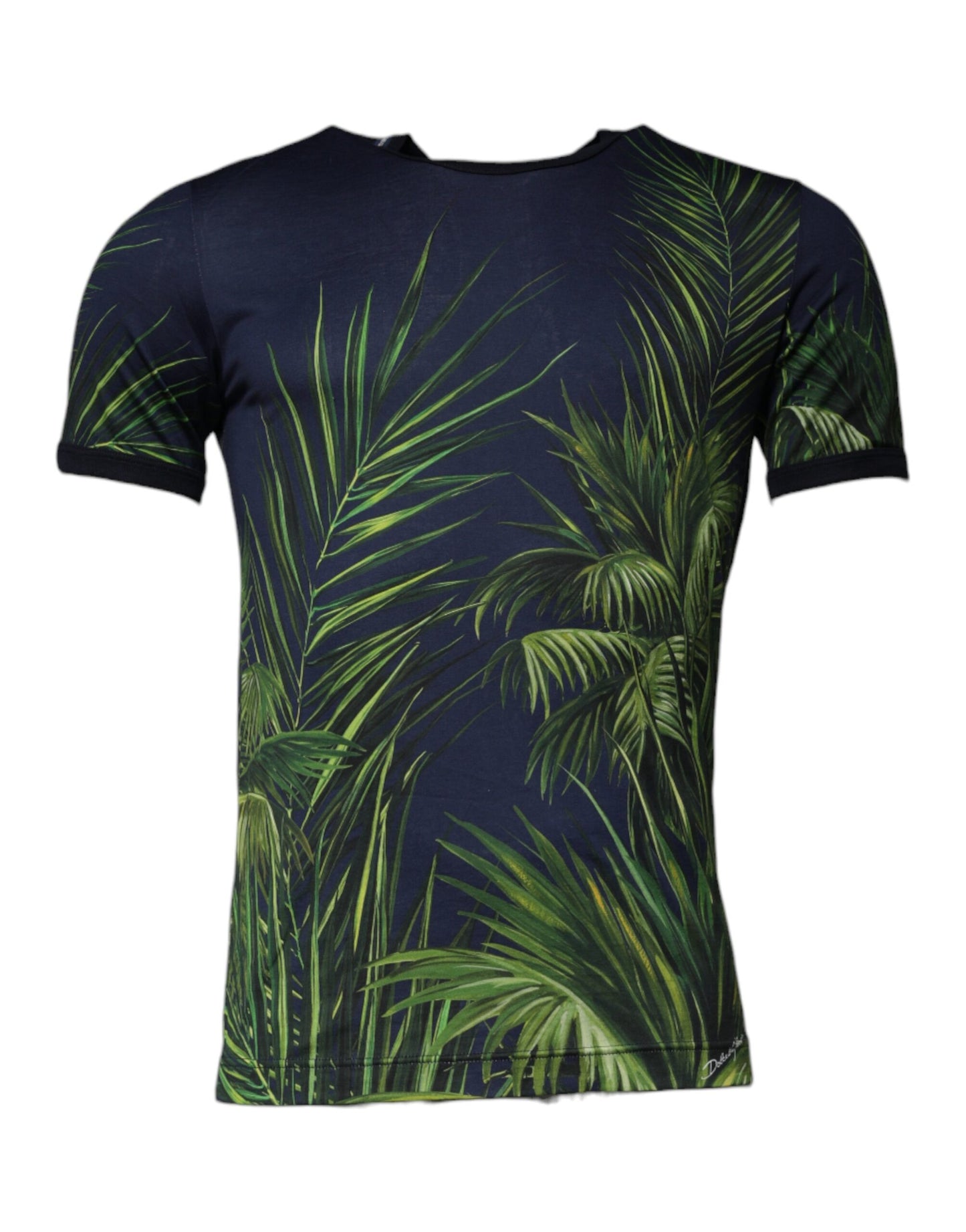 Dolce & Gabbana T-shirt girocollo a maniche corte con stampa Blue Tree