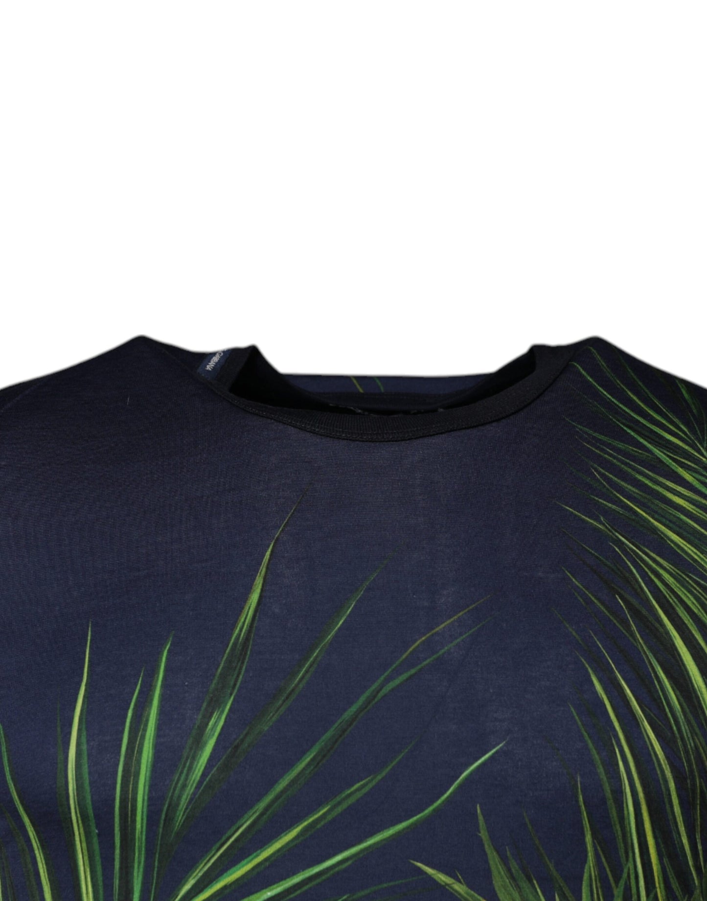 Dolce & Gabbana T-shirt girocollo a maniche corte con stampa Blue Tree