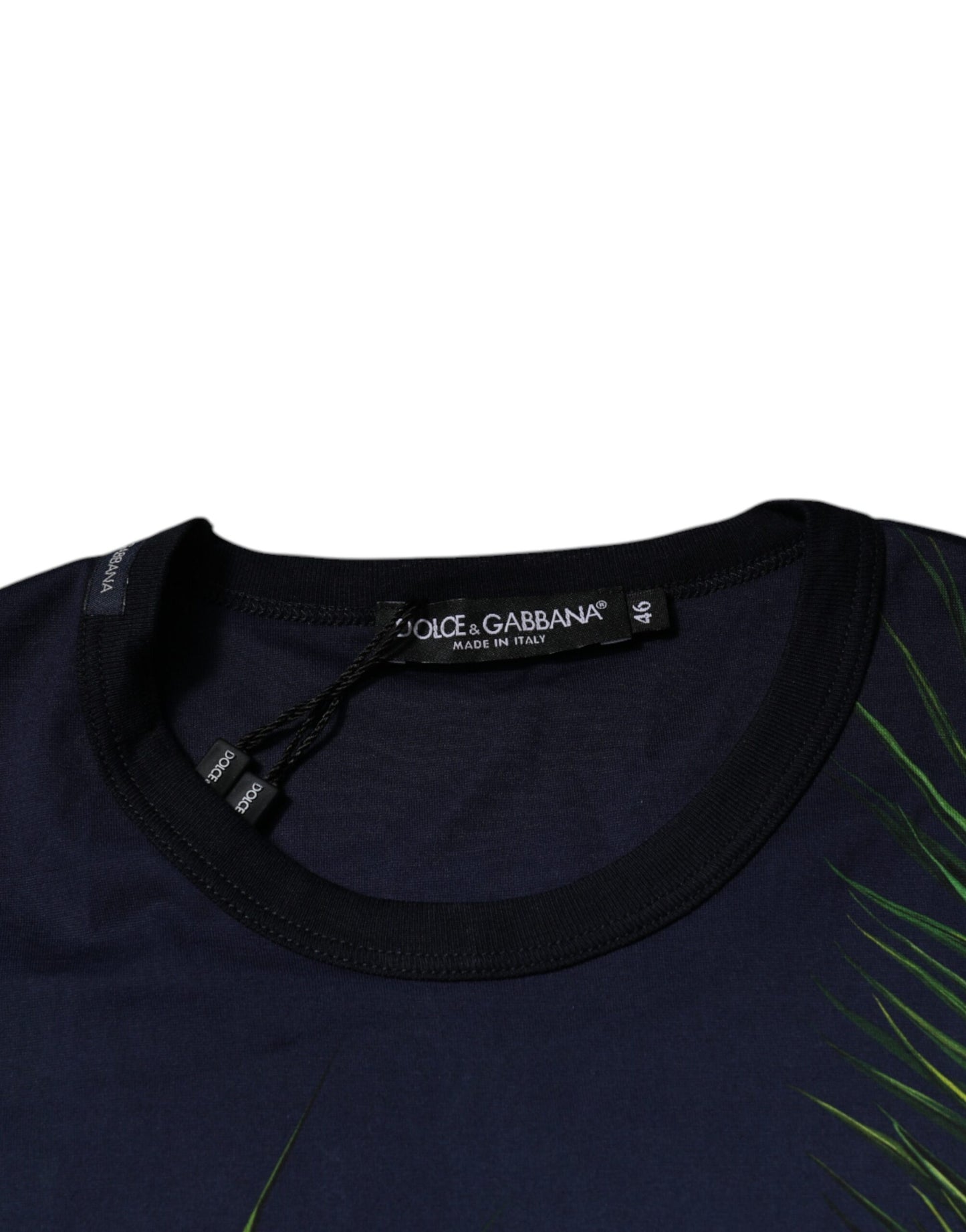 Dolce & Gabbana T-shirt girocollo a maniche corte con stampa Blue Tree
