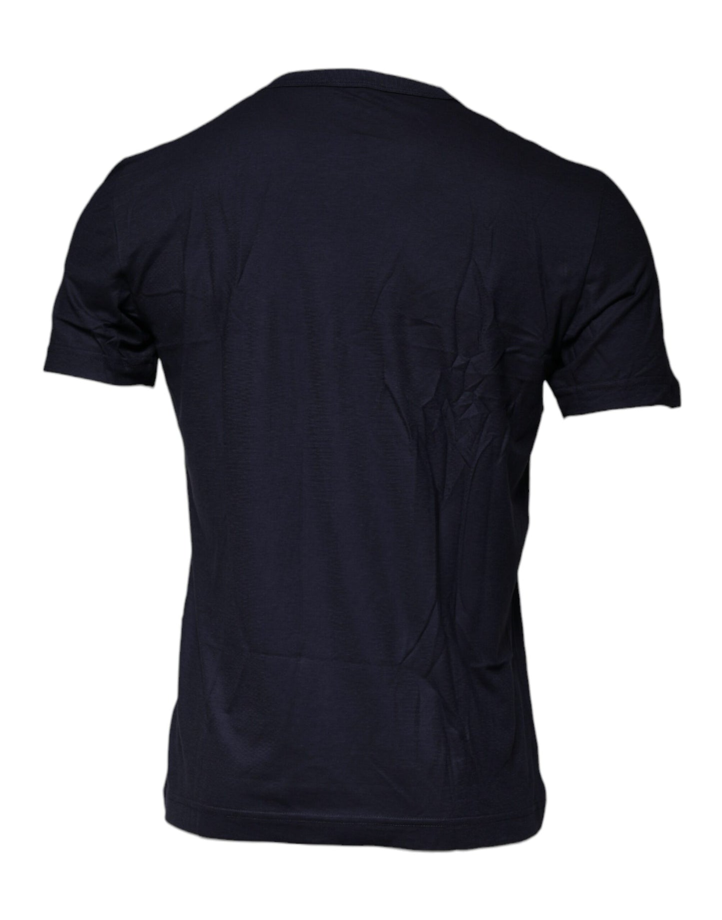 Dolce & Gabbana T-shirt girocollo in cotone blu D&G King Of Love