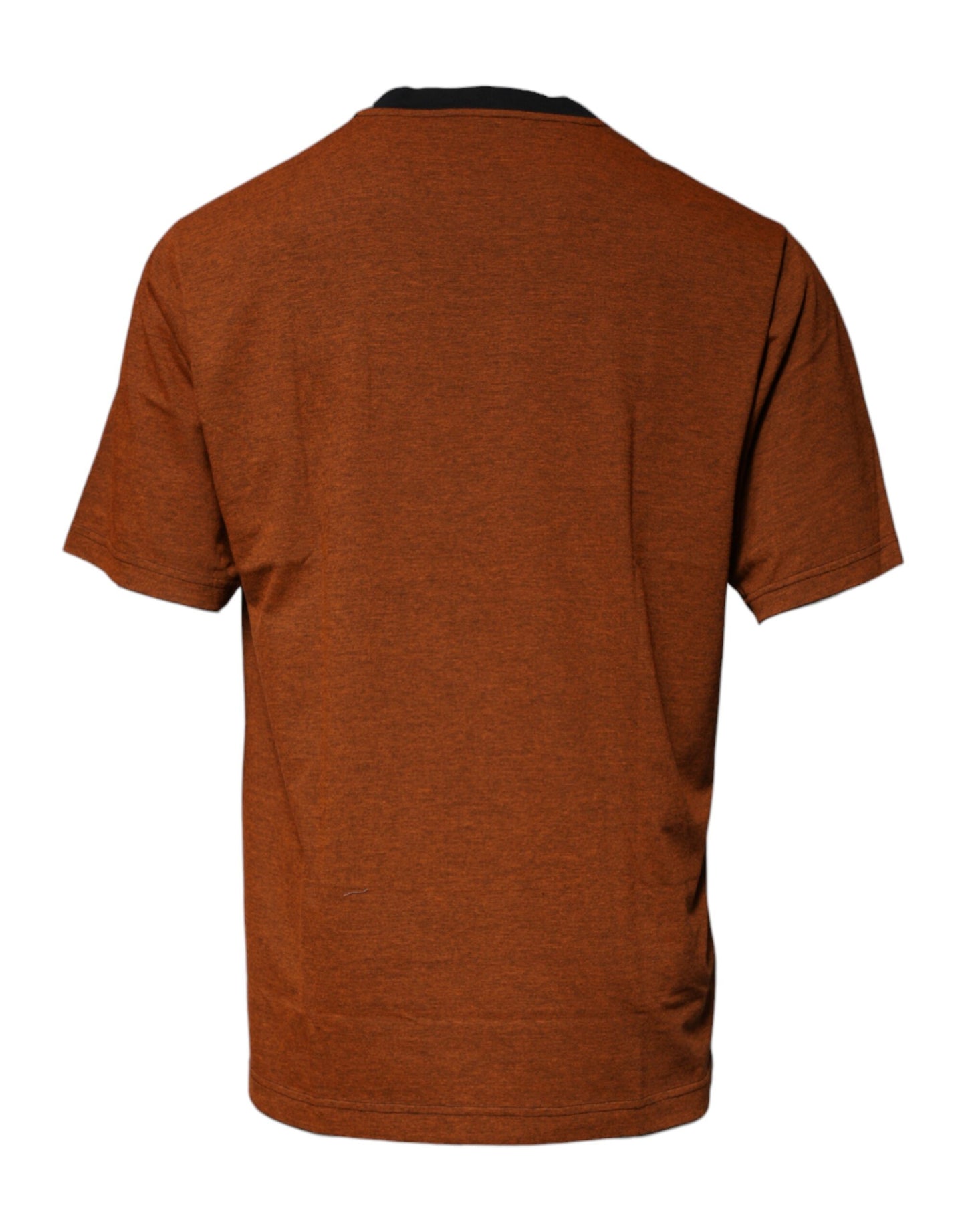 Dolce & Gabbana T-shirt girocollo in cotone con logo DG marrone