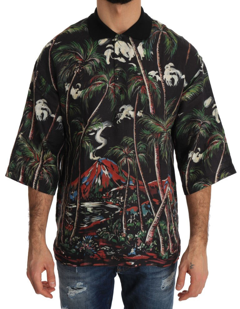 Polo Dolce & Gabbana con motivo vulcano siciliano