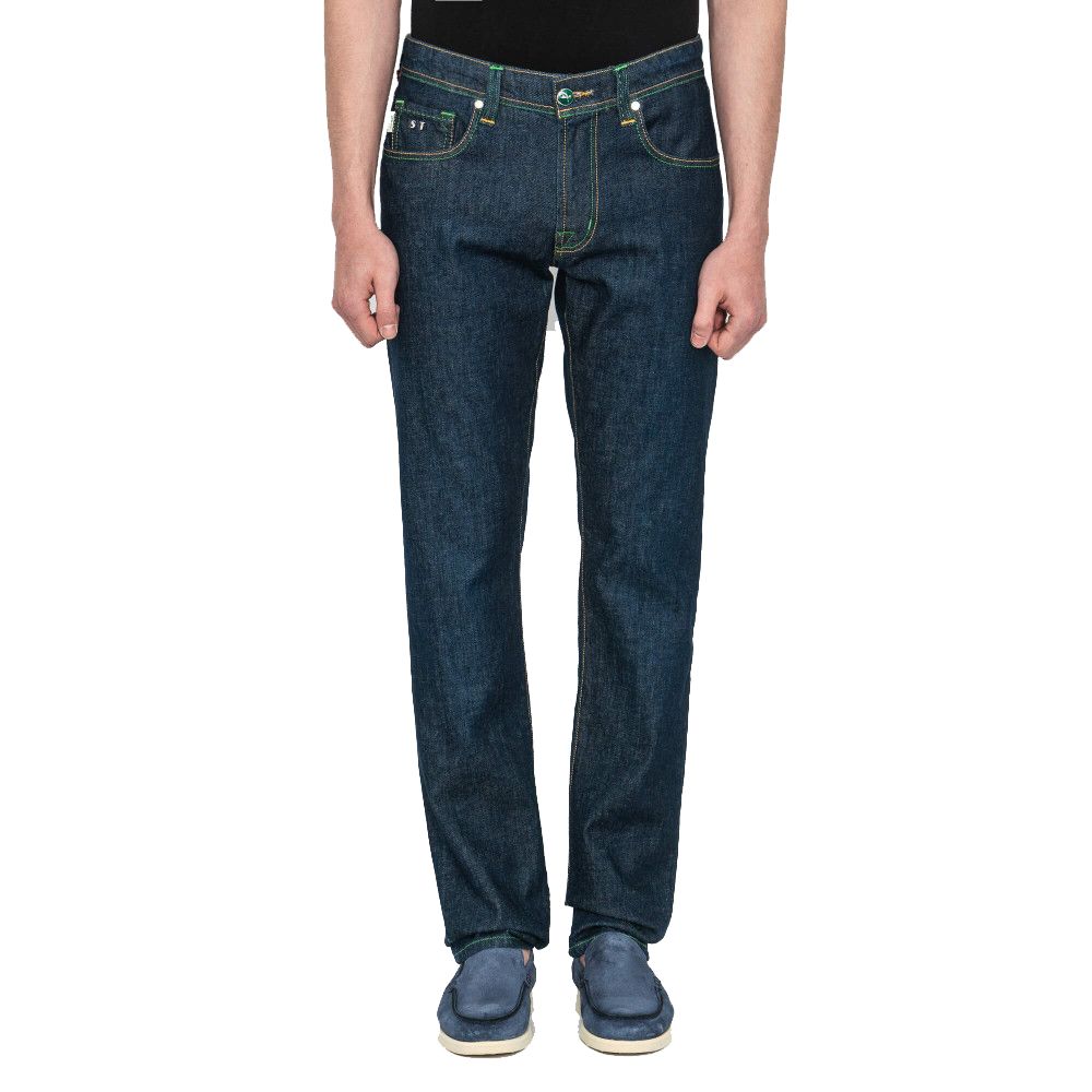 Jeans e pantaloni Tramarossa in cotone blu