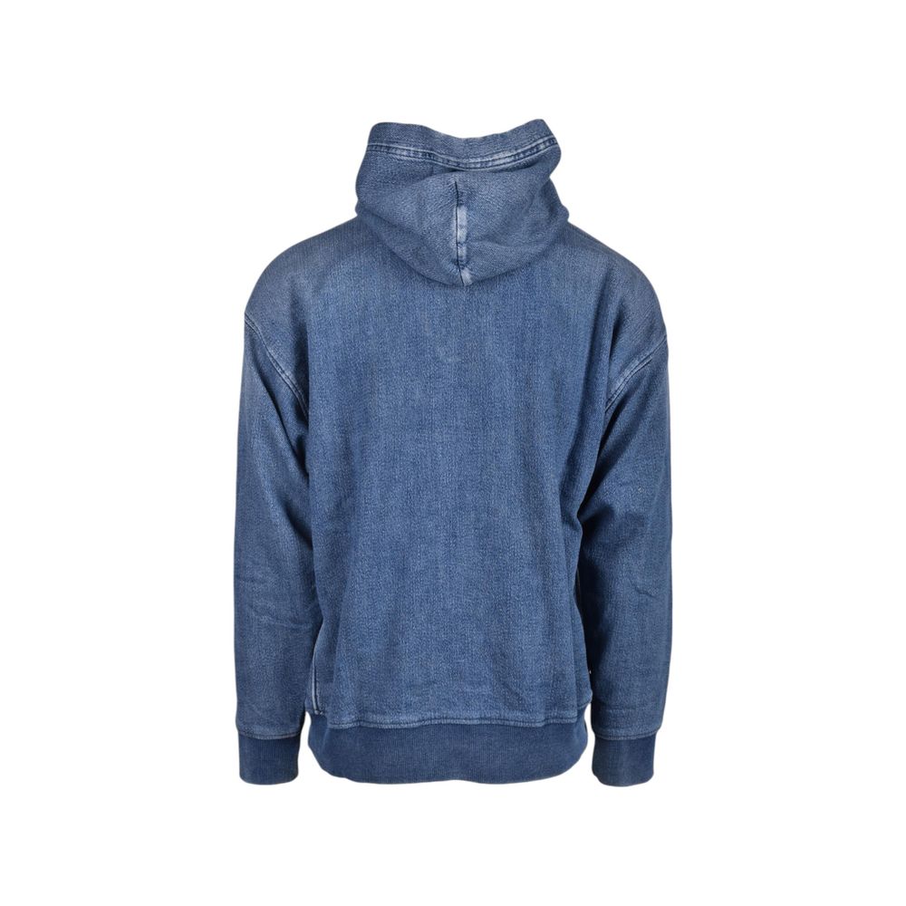 Maglione in cotone blu Diesel