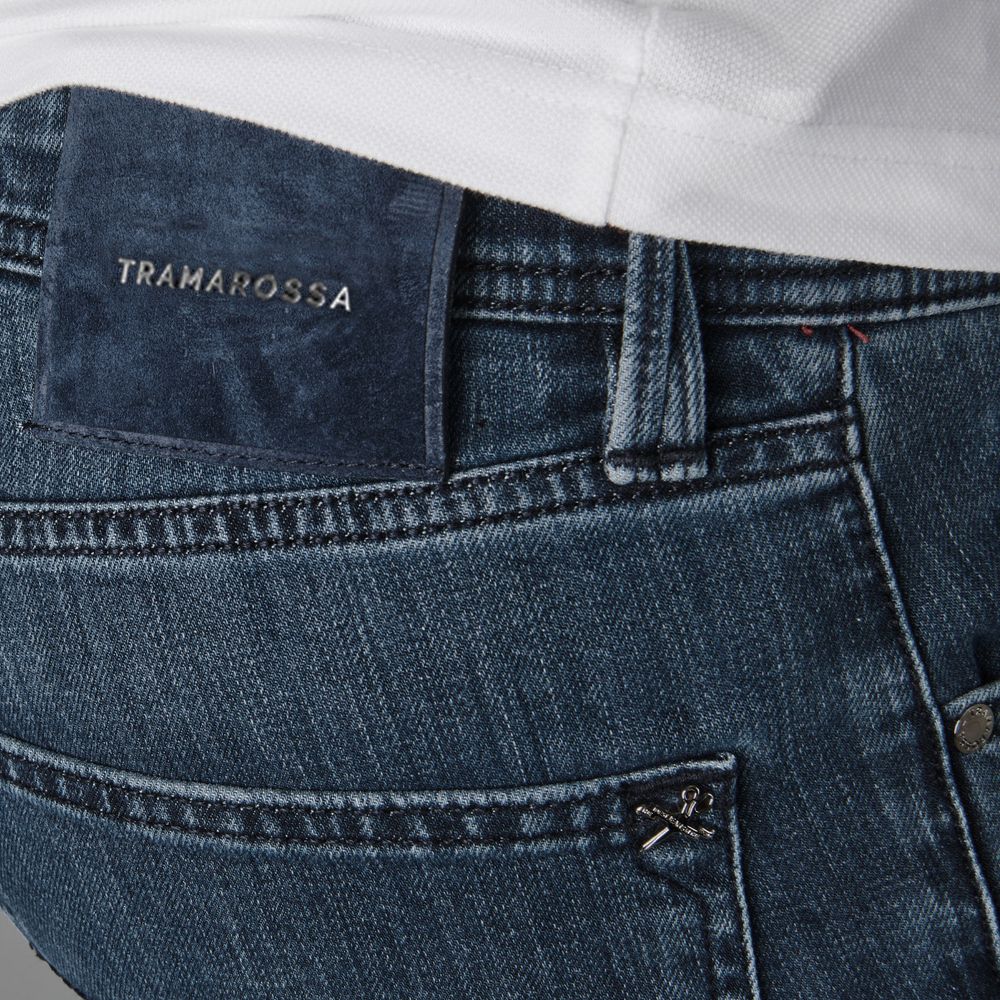 Jeans e pantaloni Tramarossa in cotone blu