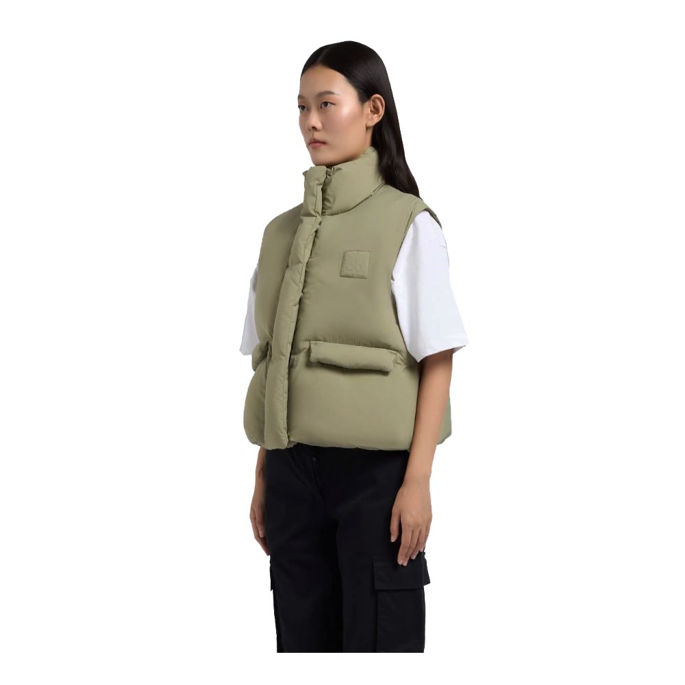 Gilet in nylon verde Moose Knuckles