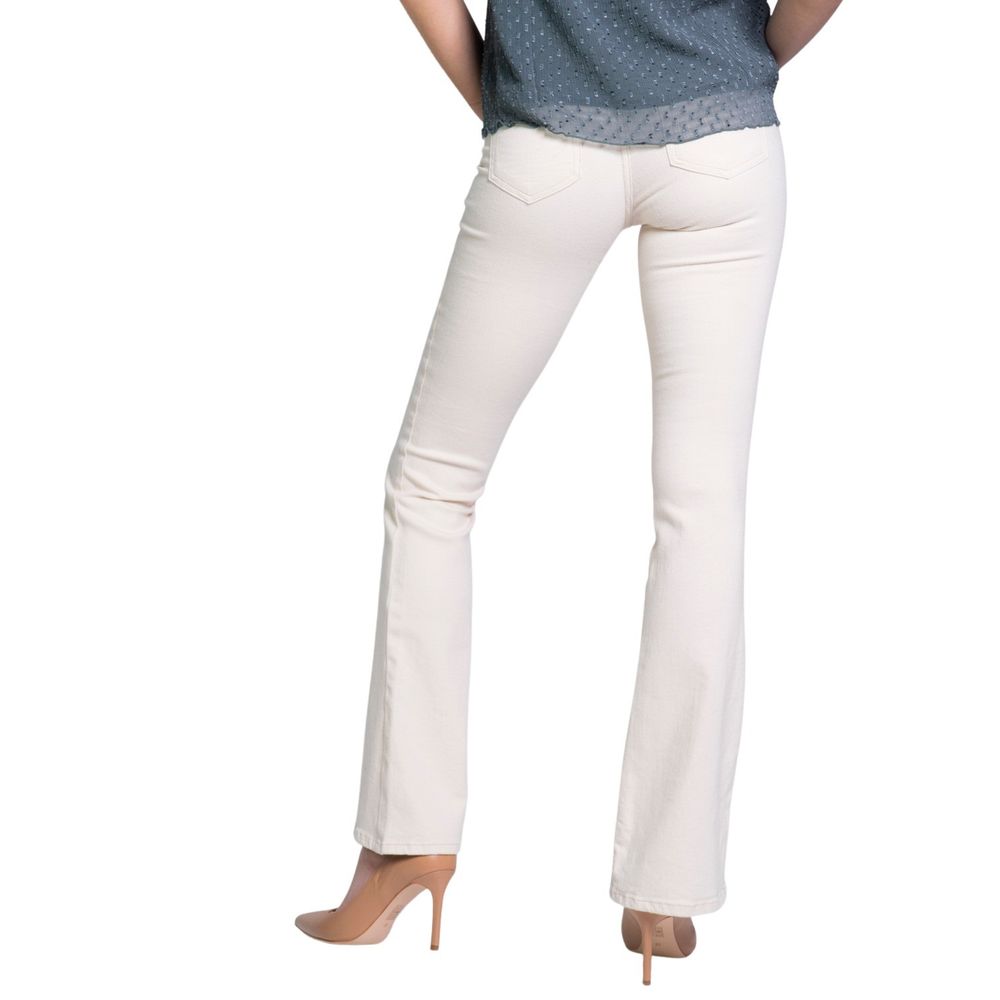 Solo jeans e pantaloni in cotone color crema