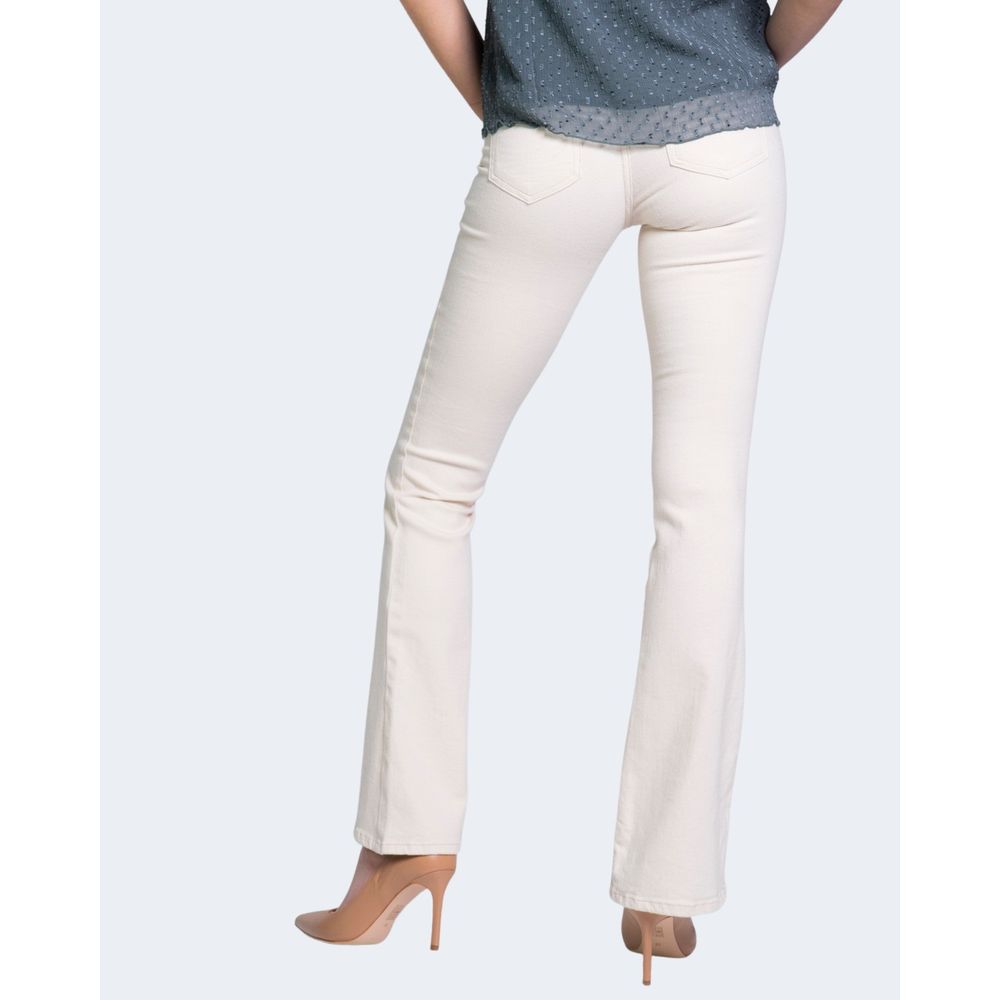 Solo jeans e pantaloni in cotone color crema