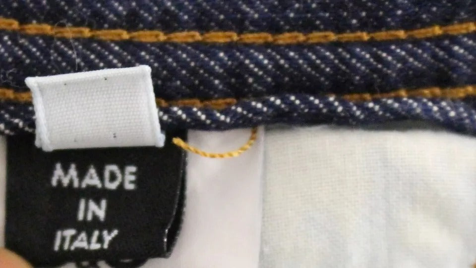 Pantaloncini in denim di cotone lavato blu Dolce & Gabbana D&G