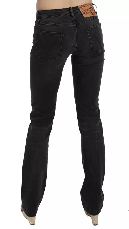 Dolce & Gabbana Jeans Slim Fit in cotone nero Pantaloni D&G