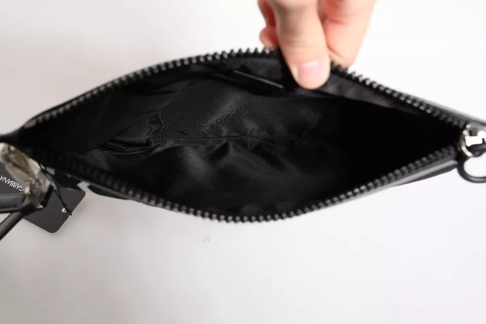 Dolce & Gabbana Borsa a tracolla con motivo a stelle nere e bianche