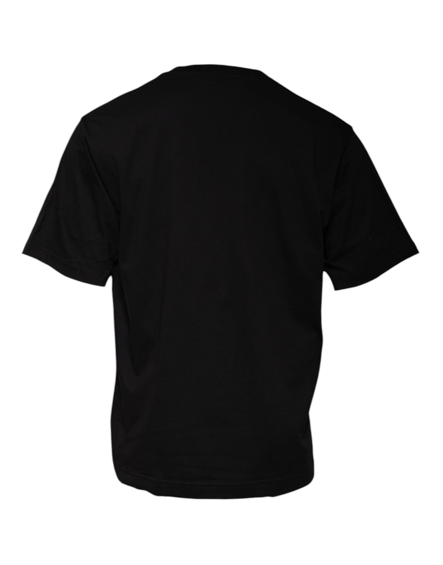 Dolce & Gabbana T-shirt girocollo in cotone con stampa logo nero