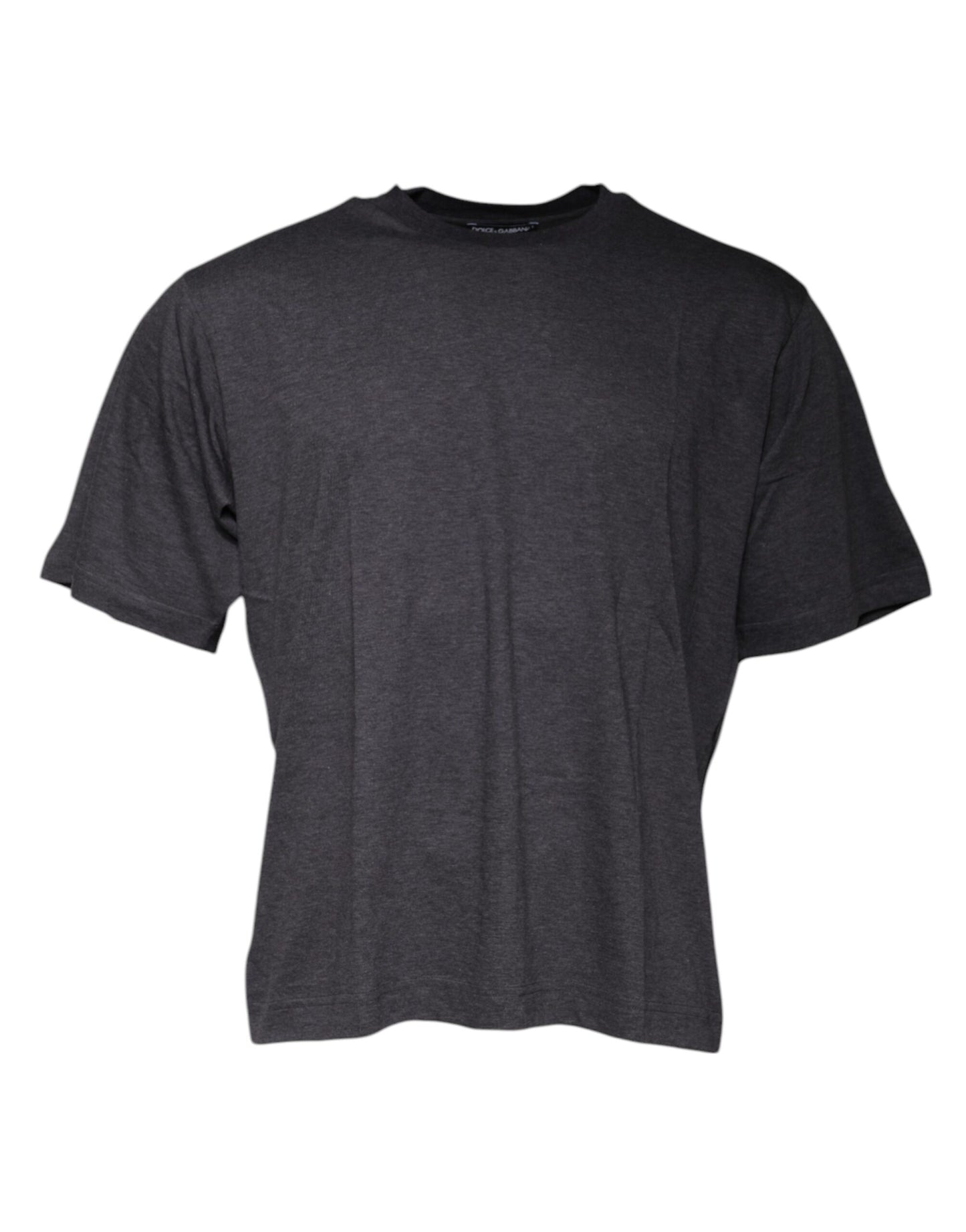 Dolce & Gabbana T-shirt girocollo a maniche corte grigio scuro