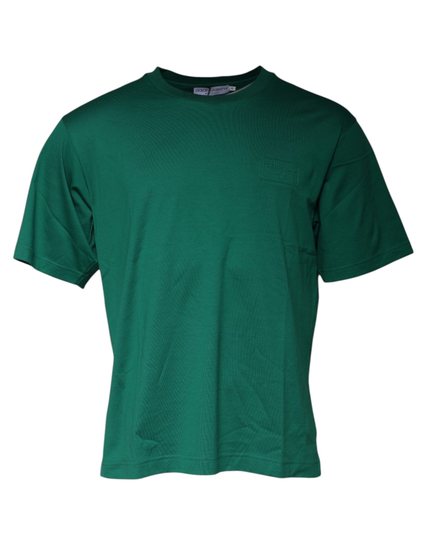 Dolce & Gabbana T-shirt girocollo a maniche corte con logo verde
