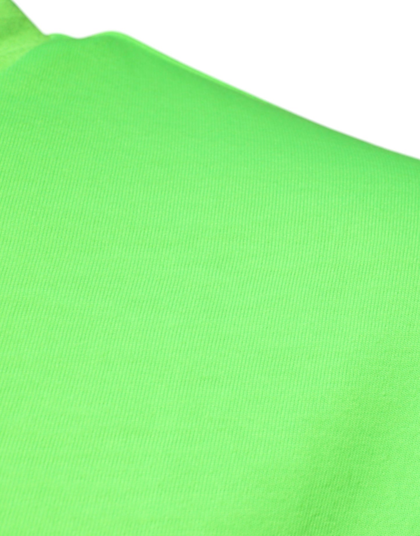 Dolce & Gabbana T-shirt girocollo in poliestere con logo verde