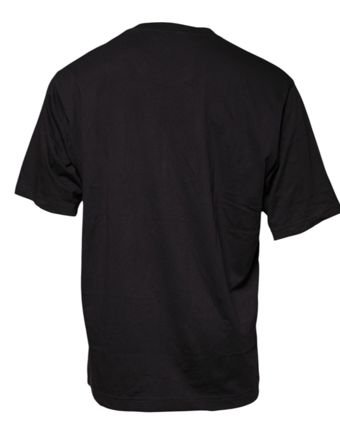 Dolce & Gabbana T-shirt girocollo in cotone con stampa logo nero