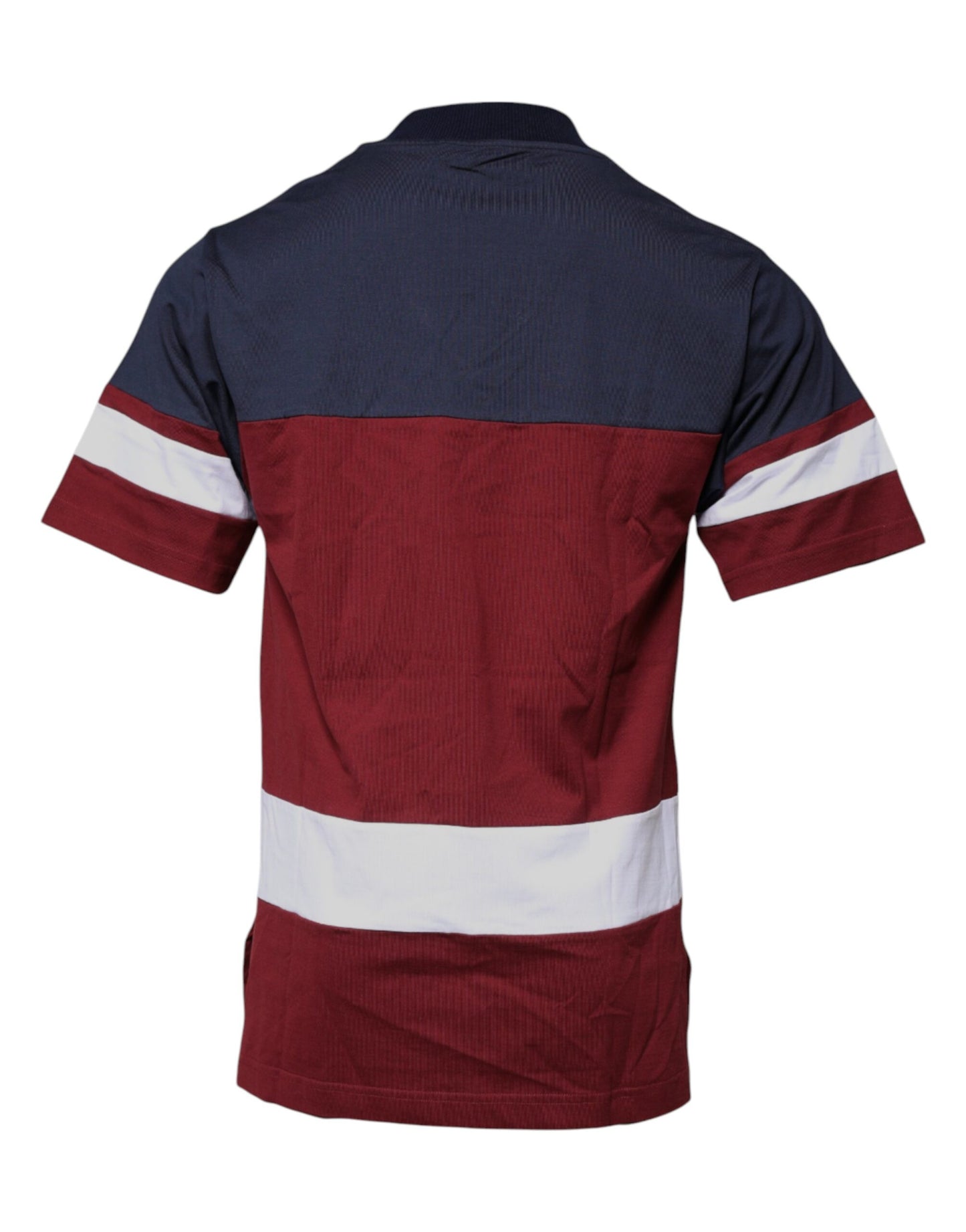 Dolce & Gabbana T-shirt a maniche corte con scollo a V in cotone multicolore