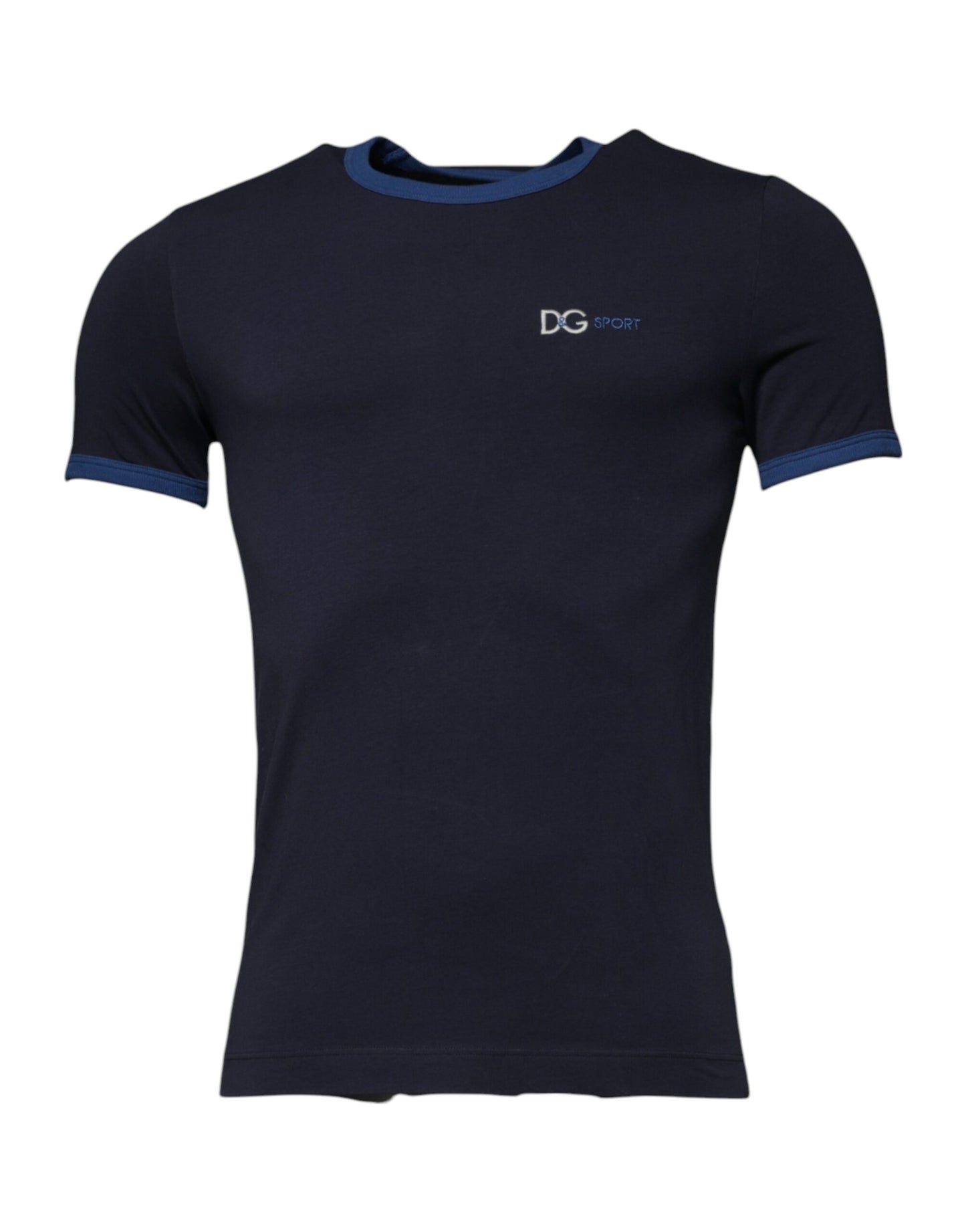 Dolce & Gabbana T-shirt intima girocollo elasticizzata in cotone blu