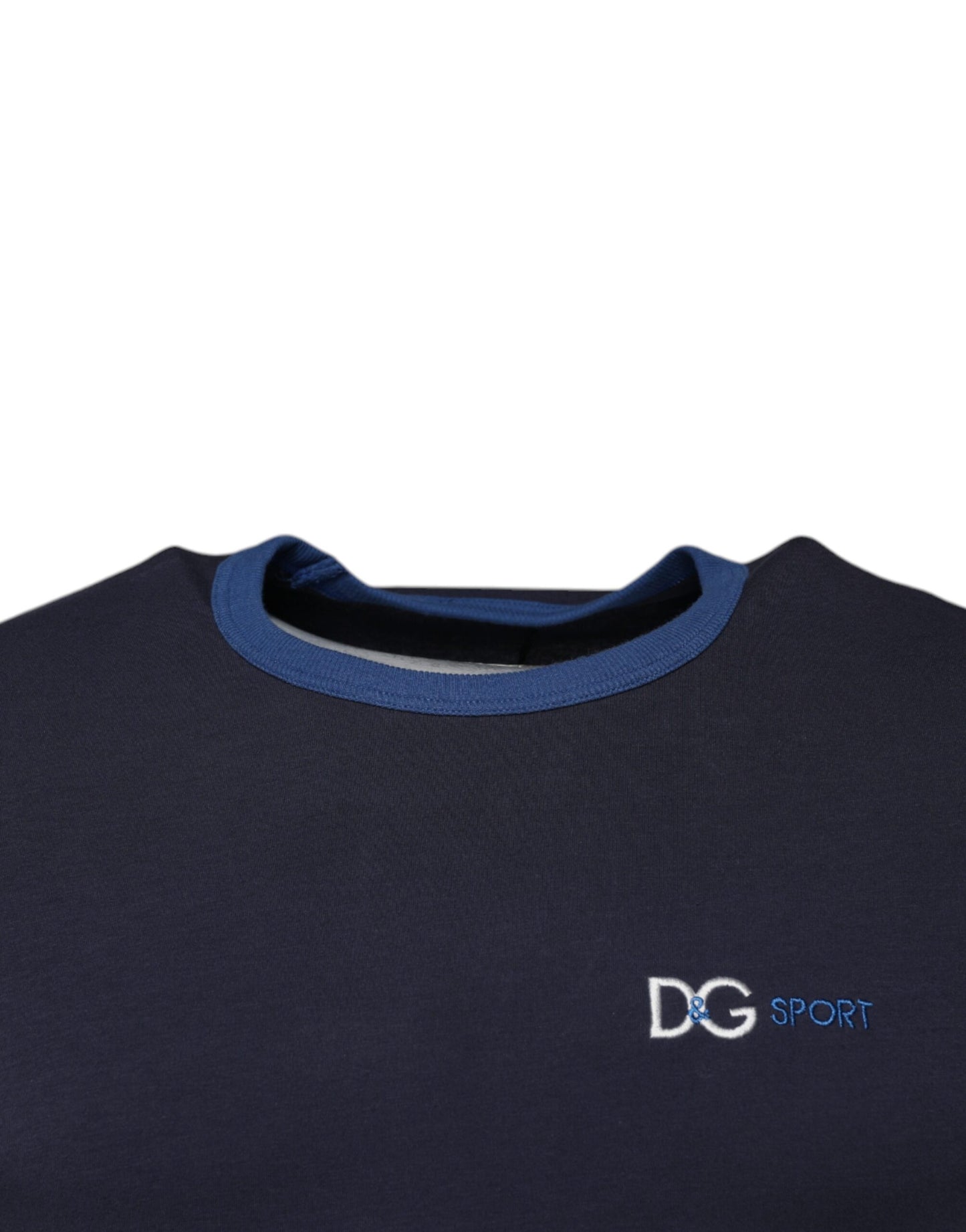 Dolce & Gabbana T-shirt intima girocollo elasticizzata in cotone blu