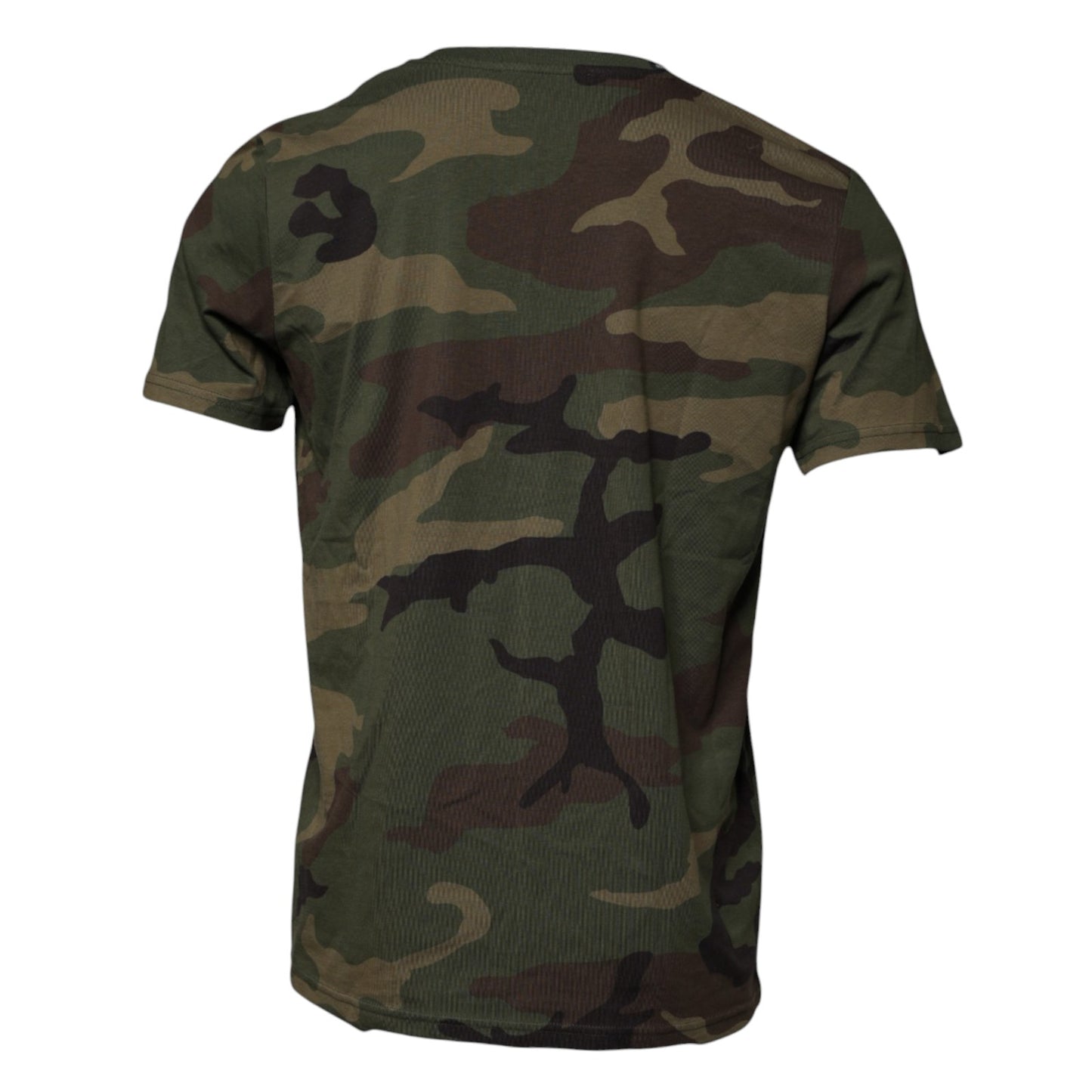 Dolce & Gabbana T-shirt girocollo in cotone mimetico multicolore