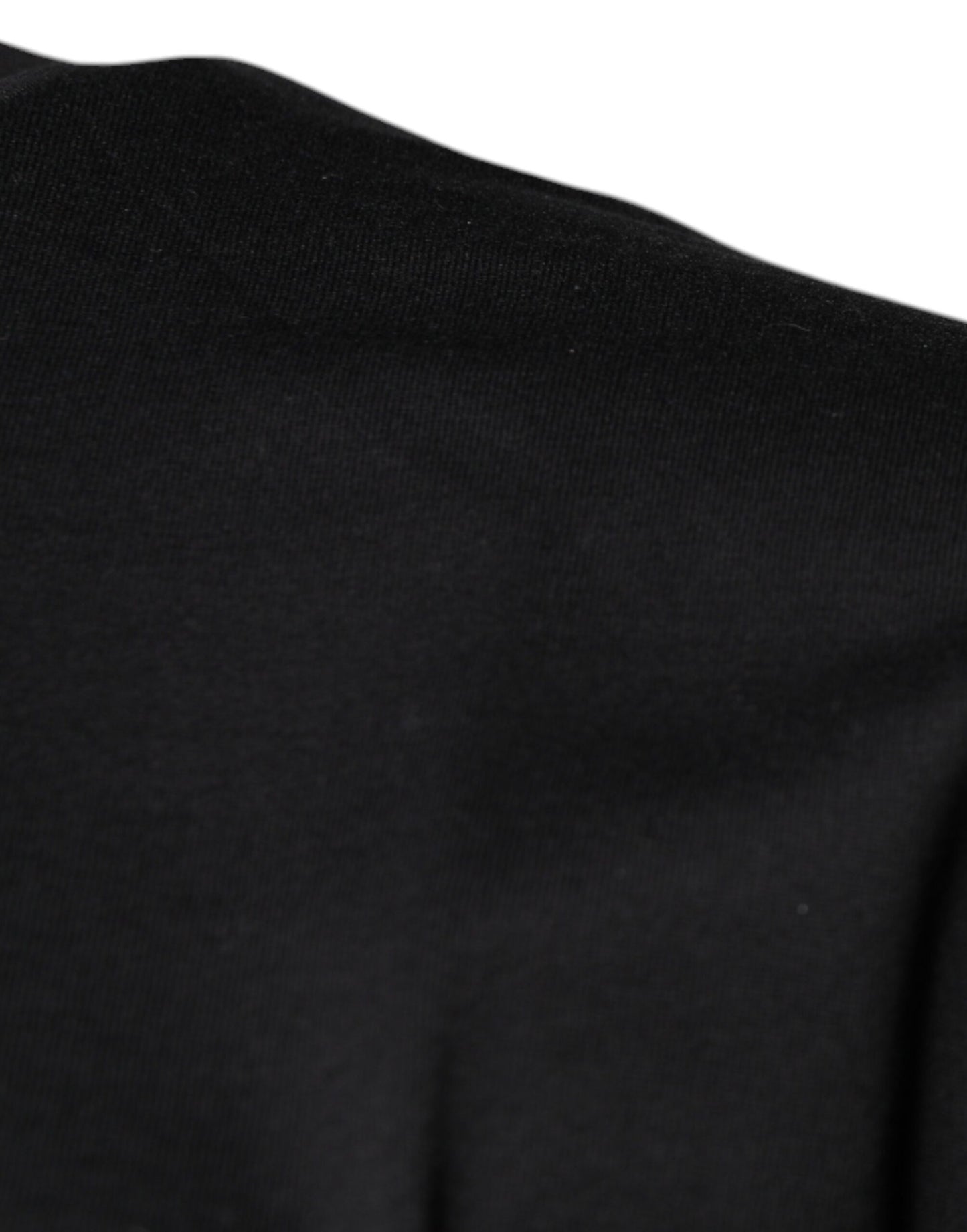 Dolce & Gabbana T-shirt girocollo in cotone con stampa logo DG nera