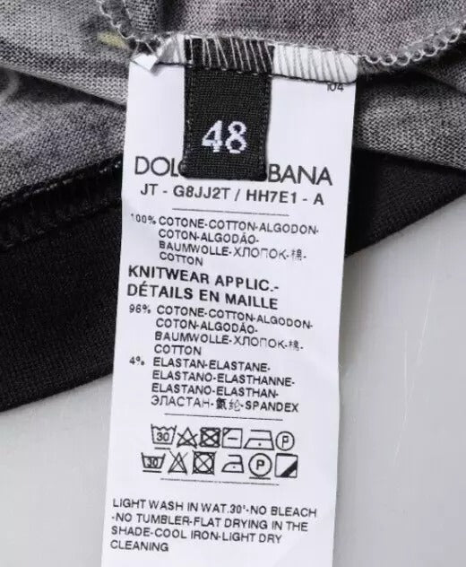 Dolce & Gabbana Nero 2019 Anno del Maiale T-shirt girocollo