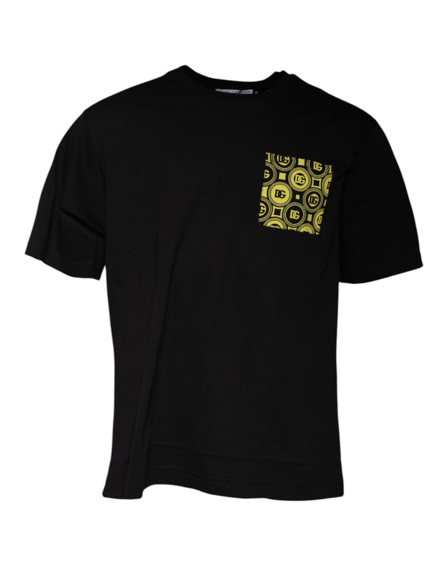Dolce & Gabbana T-shirt a maniche corte in cotone con stampa logo nero