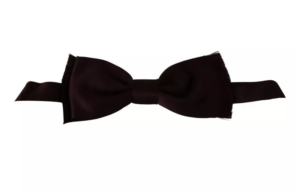 Papillon classico Dolce & Gabbana Bordeaux Rosso Seta Solido