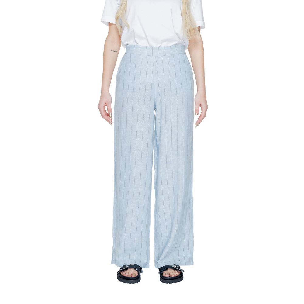 Jeans e pantaloni in lino blu Vero Moda