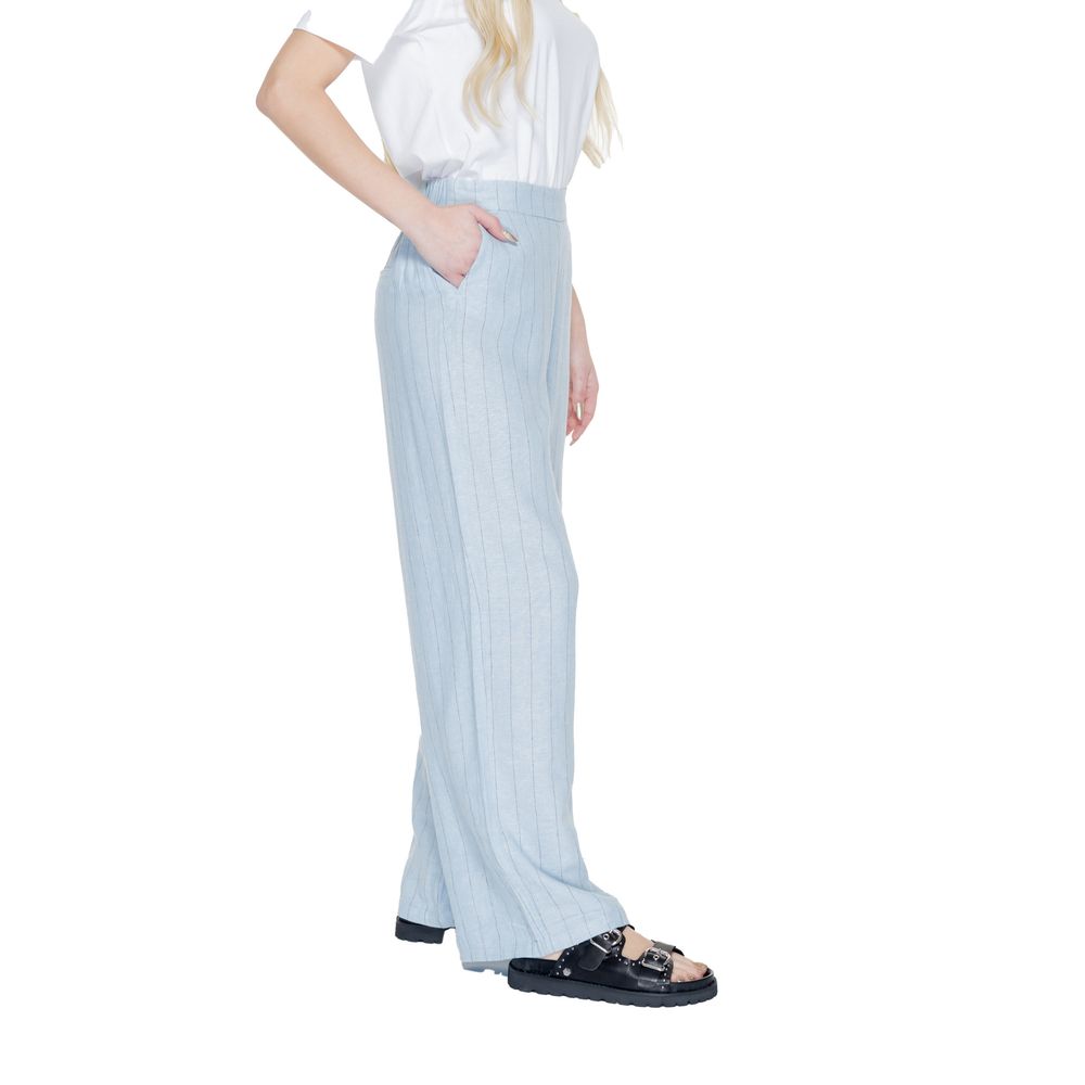 Jeans e pantaloni in lino blu Vero Moda