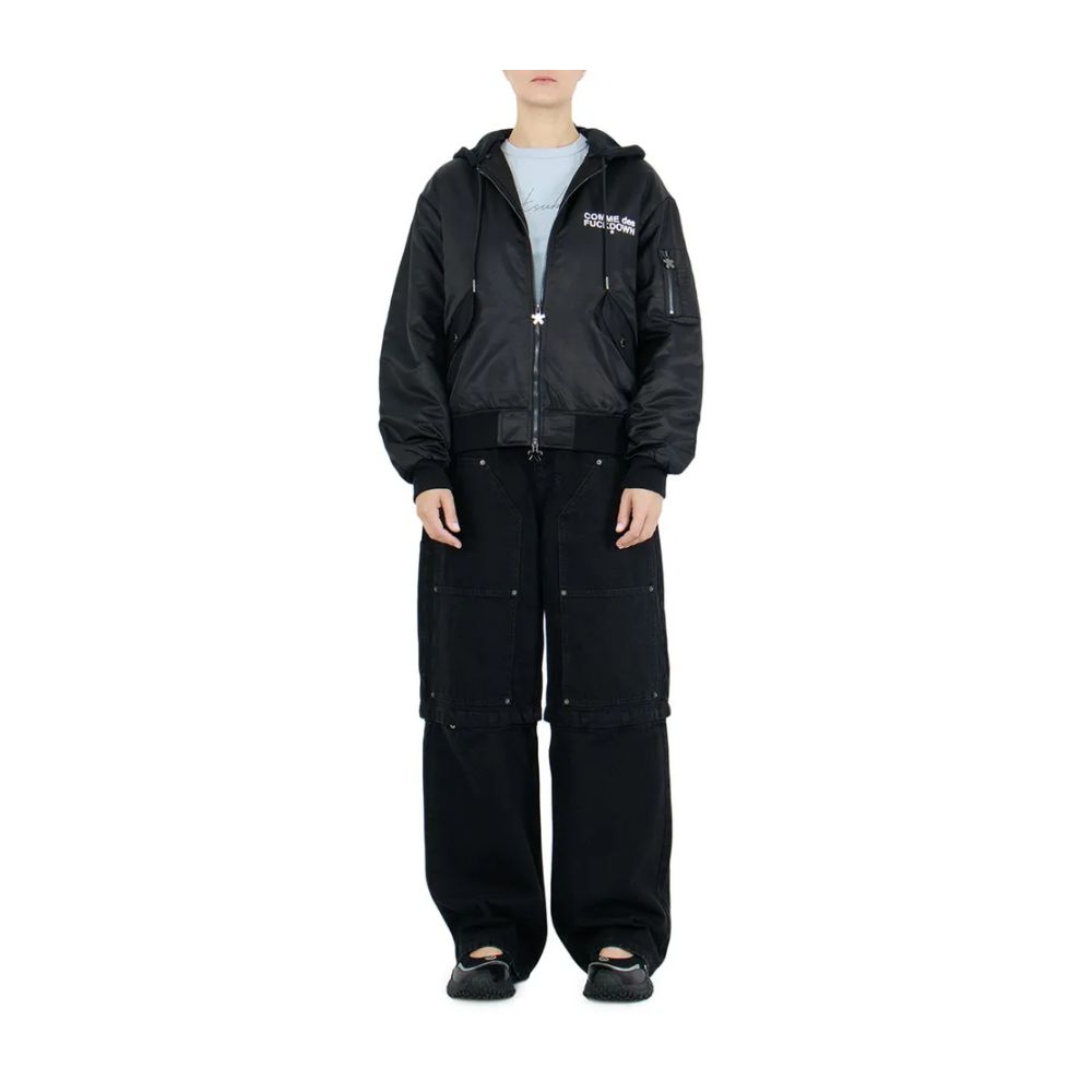 Giacche e cappotti in nylon nero Comme Des Fuckdown