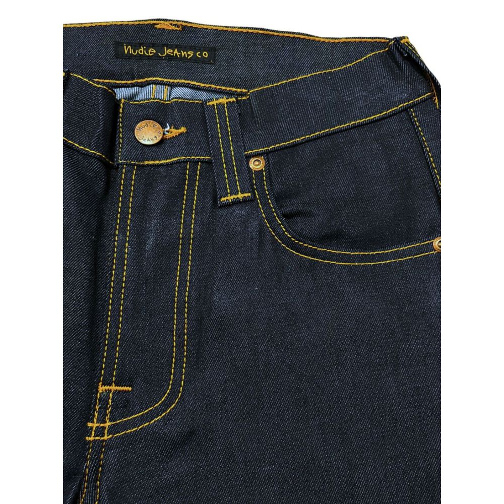 Jeans Nudie Jeans da donna in cotone blu