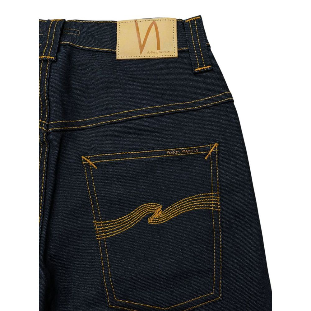 Jeans Nudie Jeans da donna in cotone blu