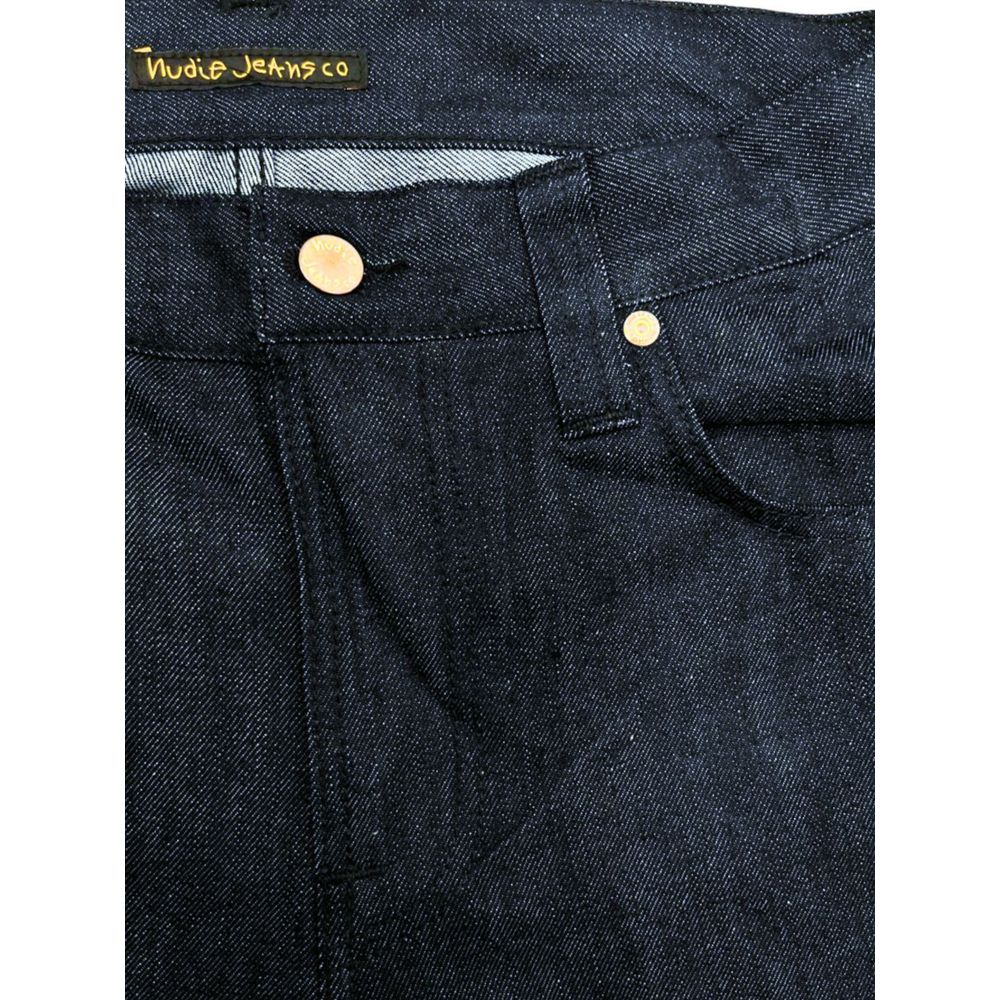 Jeans da uomo in cotone blu Nudie Jeans