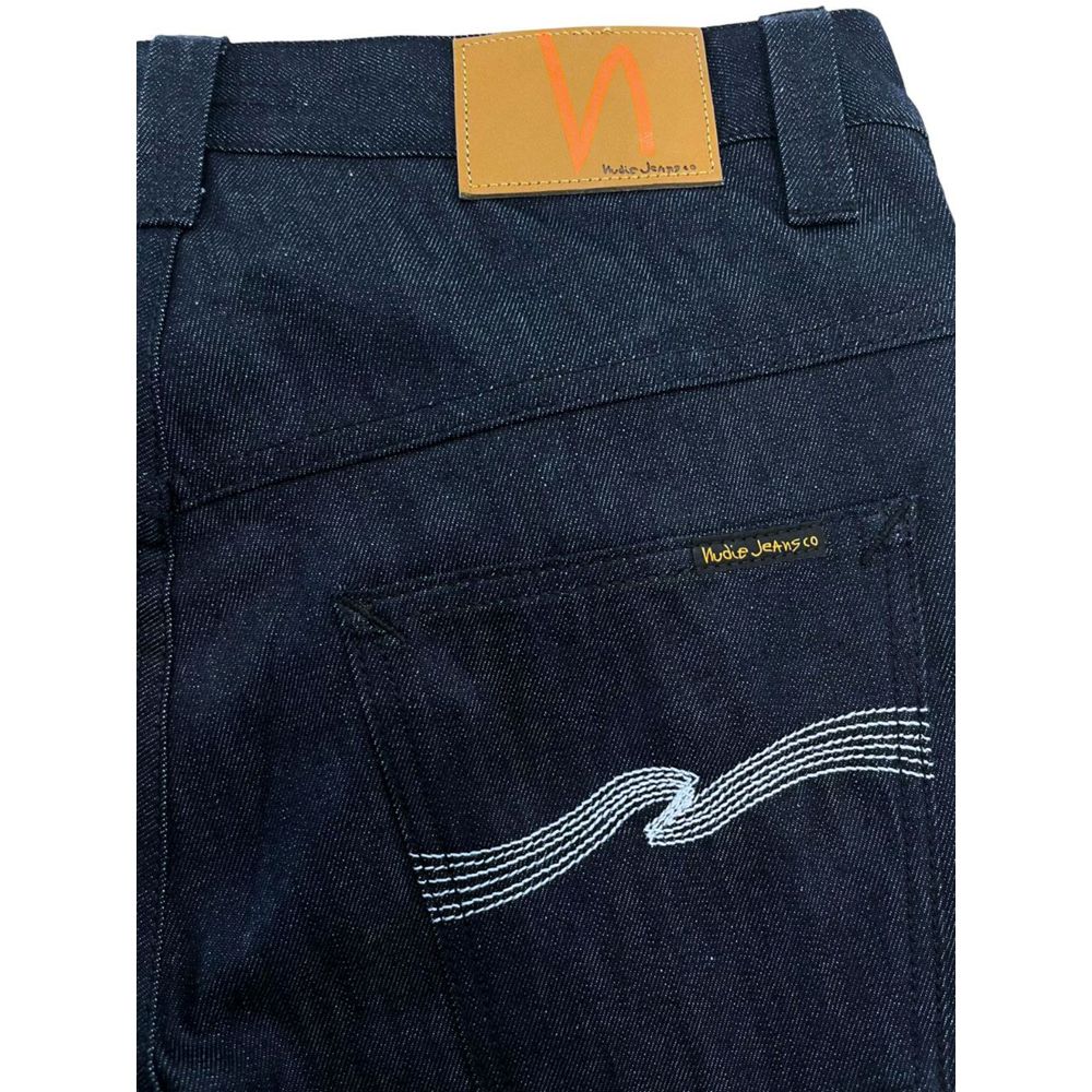 Jeans da uomo in cotone blu Nudie Jeans