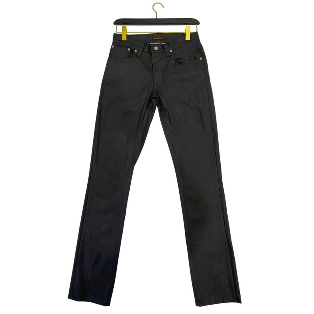Jeans da uomo in cotone nero Nudie Jeans