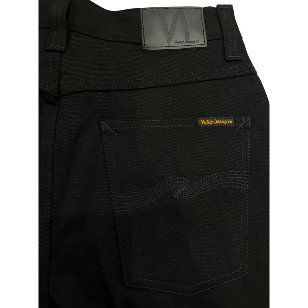 Jeans da uomo in cotone nero Nudie Jeans