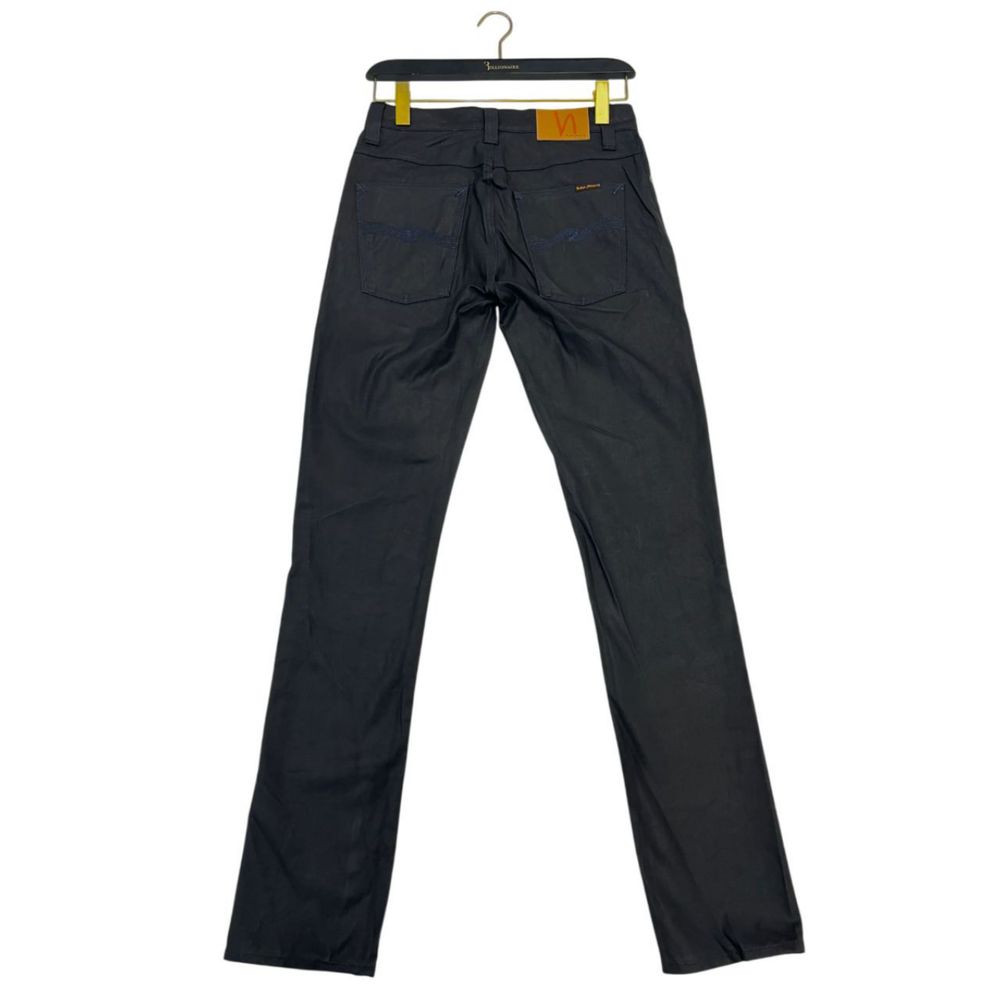Jeans da uomo in cotone nero Nudie Jeans