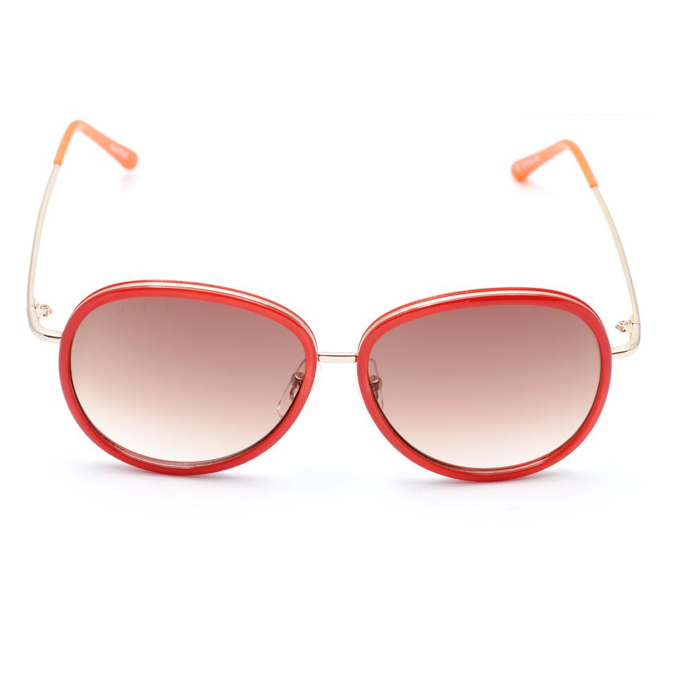 Occhiali da sole in metallo rosso Lancaster