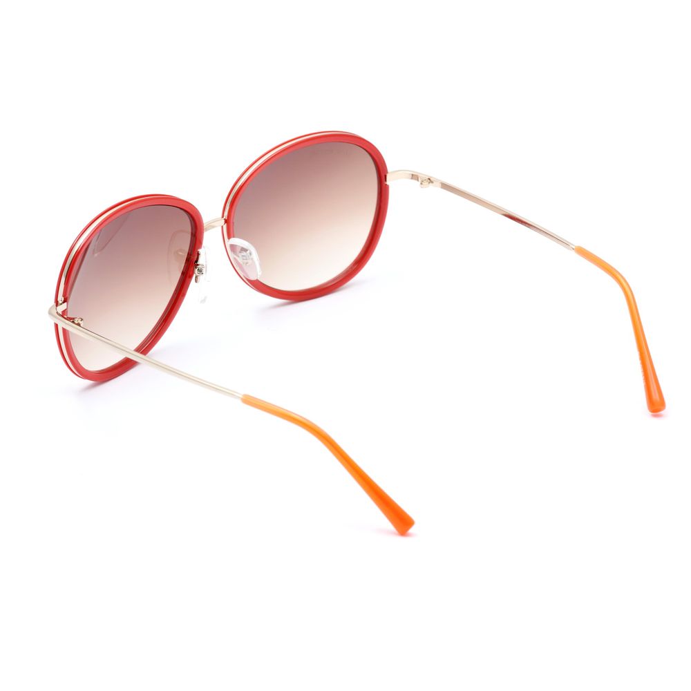 Occhiali da sole in metallo rosso Lancaster